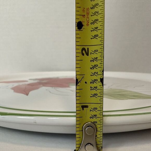 Block Bernarda Watercolors Red Poinsettia, Cake Plate, Goertzen, Serving platter - Picture 9 of 11